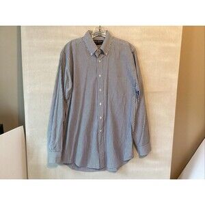 Bowen &Wright men’s shirt blue/white striped 15.5 34/35